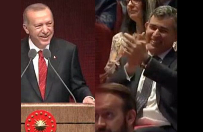Erdoğan konuştu, Feyzioğlu coşkuyla alkışladı... Tepki üstüne tepki geldi