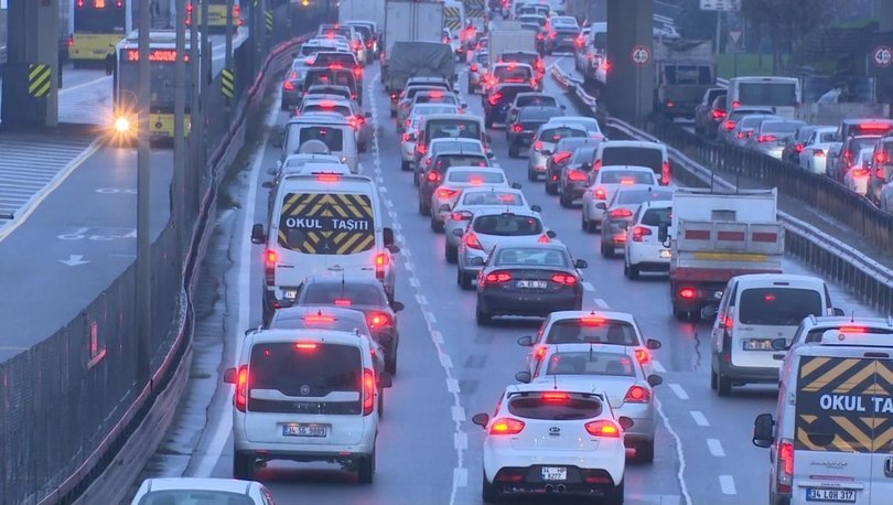 İstanbul'da trafik yoğunluğu