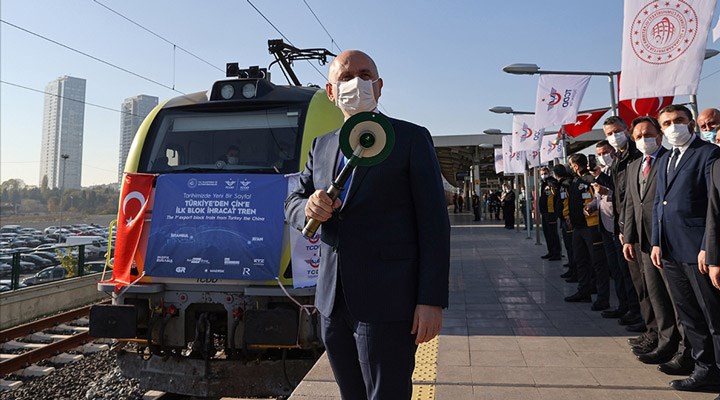 Çin'e gidecek ikinci ihracat yük treni de yola çıktı