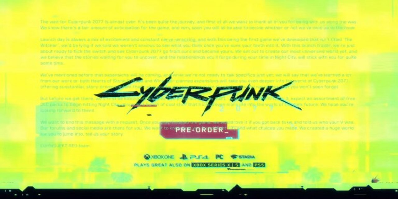 Cyberpunk 2077 Hotfix 1.04 düzeltmesi