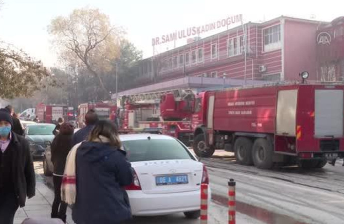 Ankara Dr. Sami Ulus Çocuk Hastanesi’nde yangın