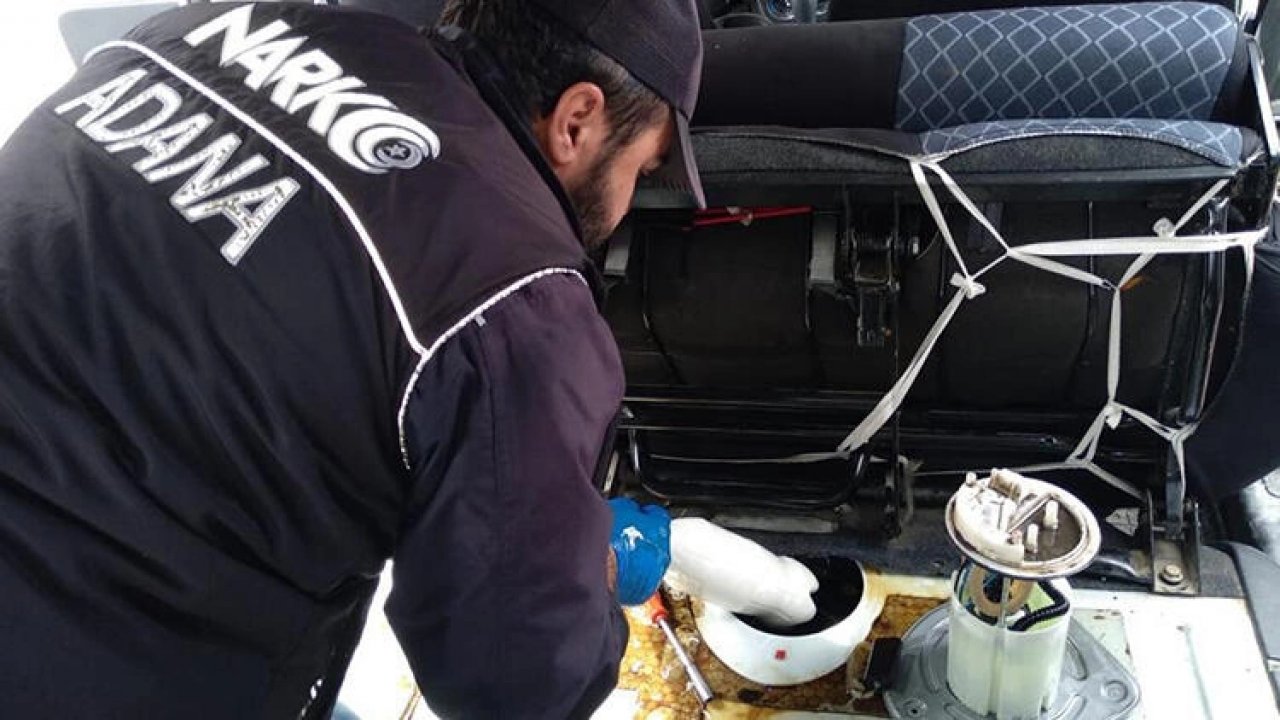 Adana'da yakıt deposunda 5 kilogram sentetik uyuşturucu bulundurmaktan aracın sürücüsü gözaltına alındı