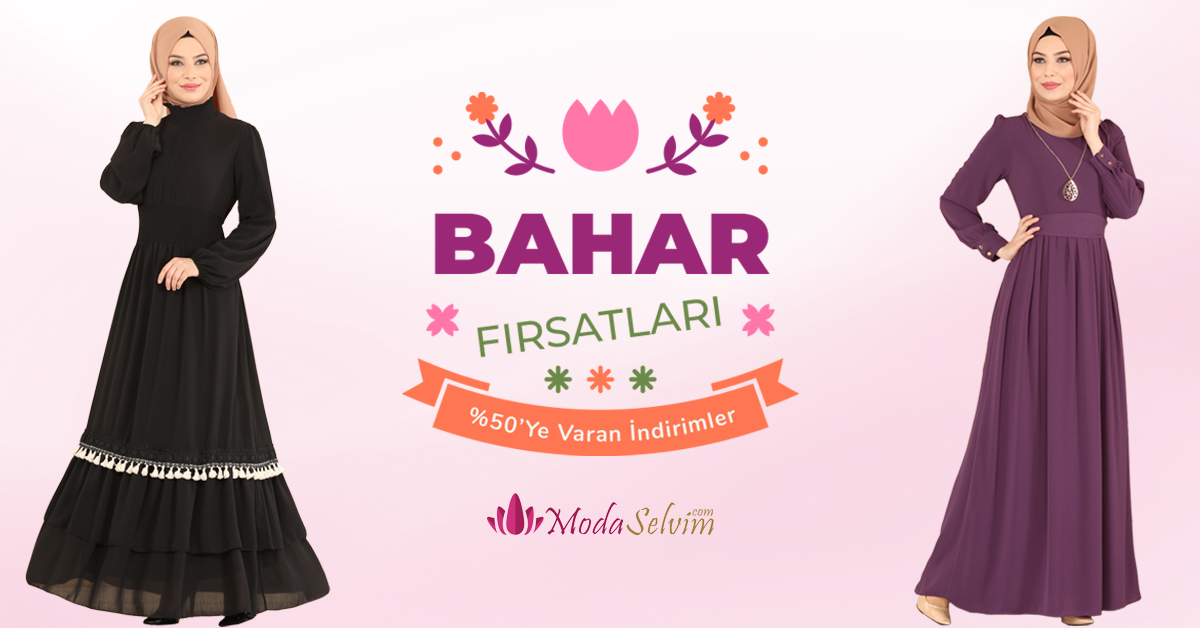 Tesettür Elbise Modelleri Yine Modaselvim’de