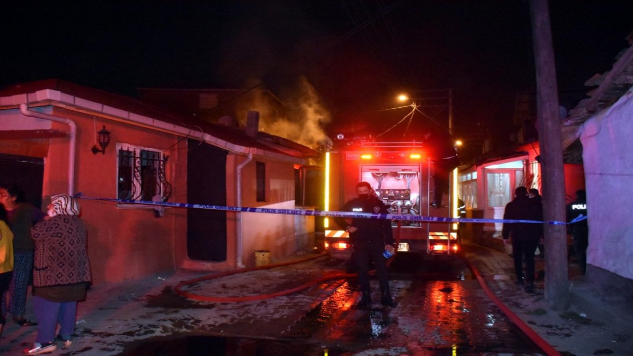 Edirne'de korkutan yangın