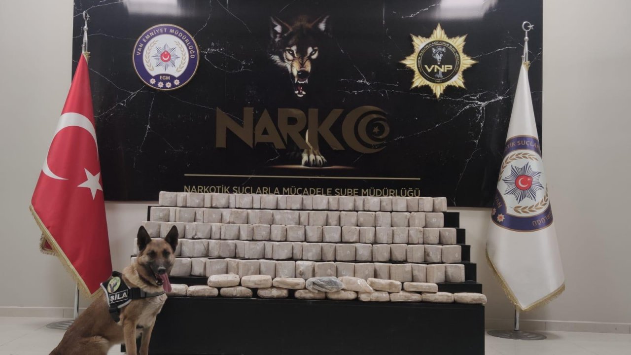 Toprağa gömülü çantalardaki 61 kilo eroini, narkotik köpekler buldu