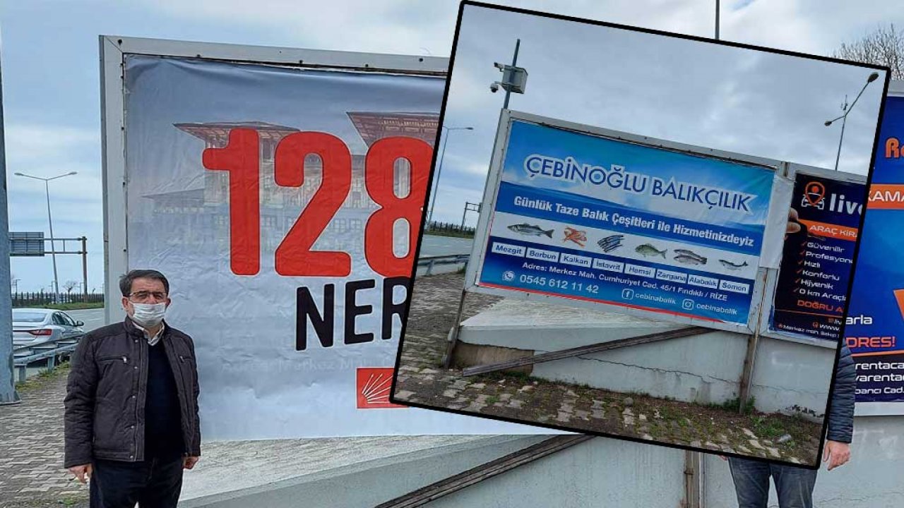 Polis, CHP’nin Rize de asılan ‘128 milyar dolar nerede’ afişlerini söktü!