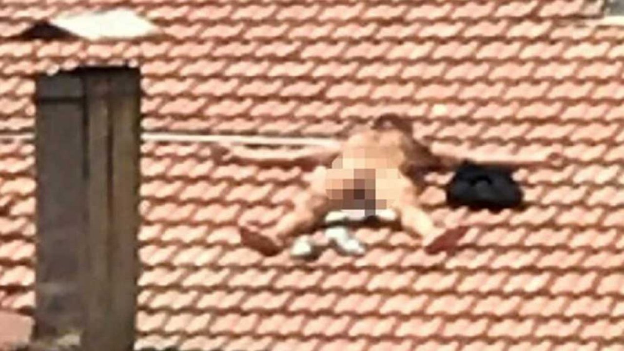 Burdur’da apartman çatısında çıplak güneşlenen kişi gözaltına alındı