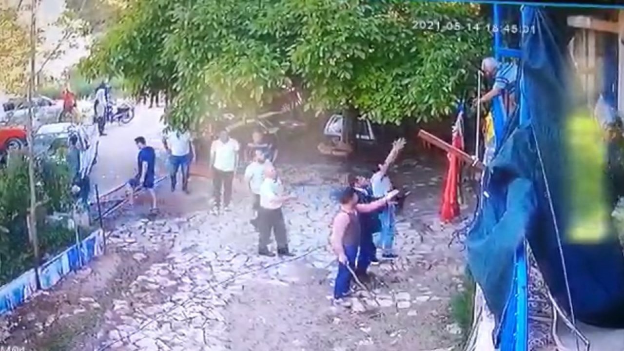 'Evin önünde neden durdunuz' diye sordu: Ortalık savaş alanına döndü