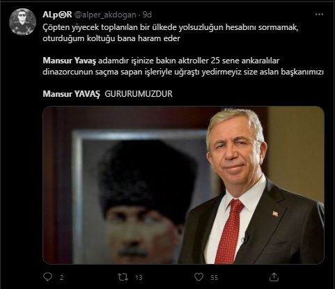 Sosyal medya Mansur Yavaş’ın sözlerini konuştu.