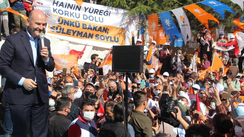 İçişleri Bakanı Soylu miting yaptı: Temmuzdan sonra ekonomi öyle bir atağa kalkacak ki, Almanya’sı da Fransa’s