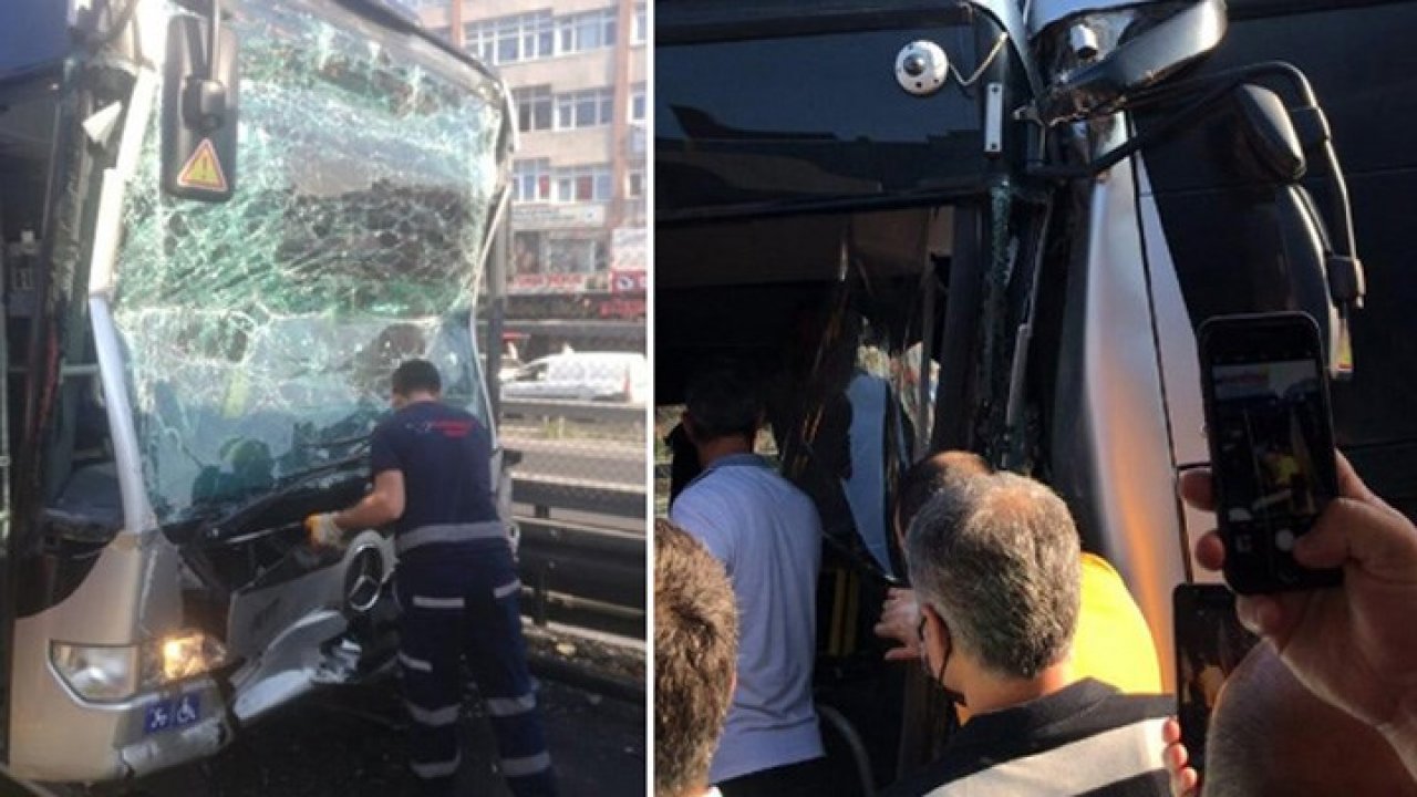 İstanbul'da metrobüs kazası: Yaralılar var