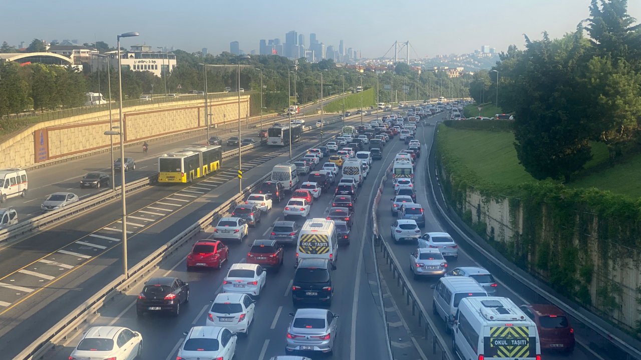 İstanbul'da trafik yoğunluğu