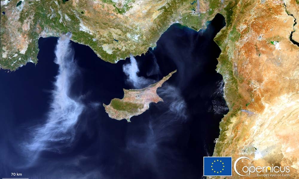 Türkiye’deki orman yangınlarının dumanları uydudan görüntülendi