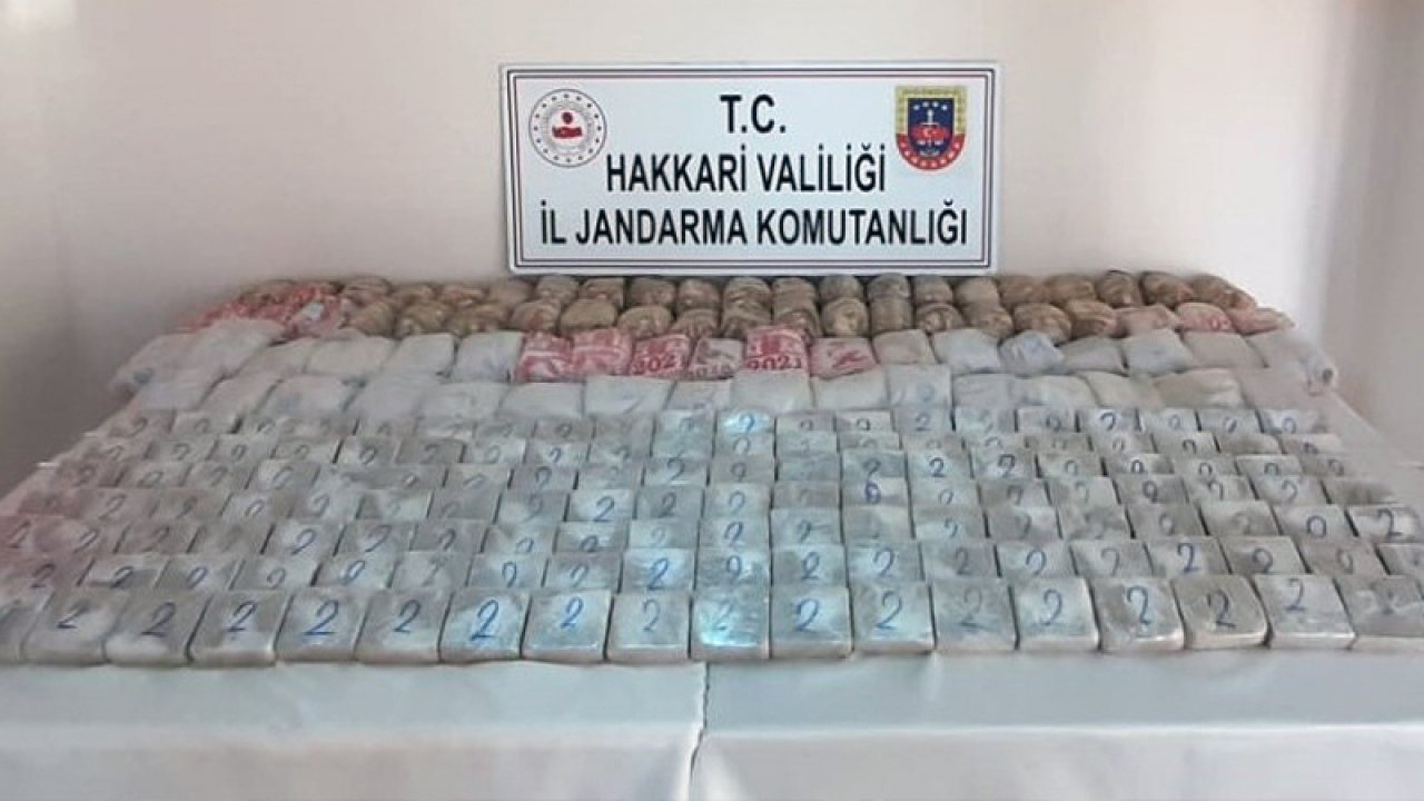 Hakkari'de büyük uyuşturucu operasyonu