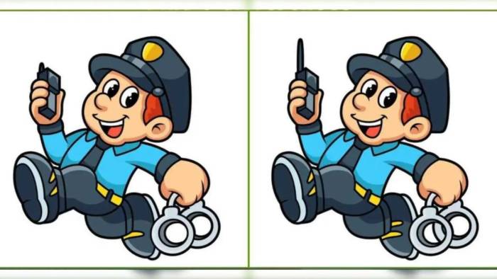 İki Polis Arasında Gizlenen 3 Farkı Yalnızca Zekâsına Güvenenler 14 Saniyede Bulabiliyor!