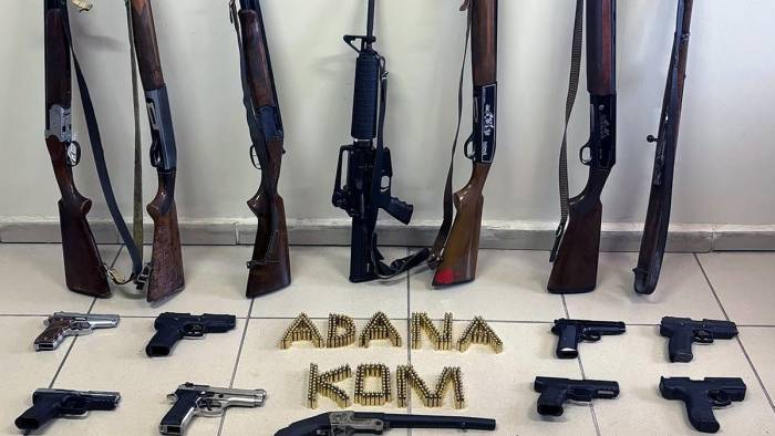 Adana merkezli silah kaçakçılığı operasyonunda 94 gözaltı, 21 tutuklama