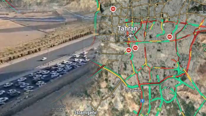 Şehir boşalıyor! Tahran’da panik, çıkışlar kilitlendi