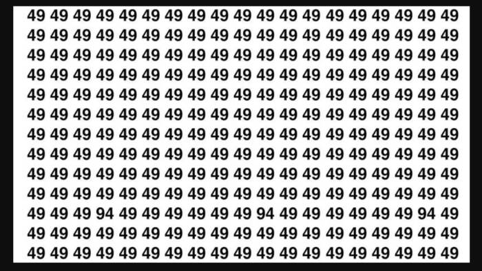 185 Kişiden Sadece 3’ü Çözebildi! Farklı Sayıyı 6 Saniyede Bulmak İçin 130 IQ Gerekiyor