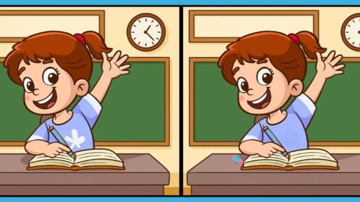 Zorlayıcı görsel test: El kaldıran kızlar arasındaki farkları siz görebilecek misiniz?
