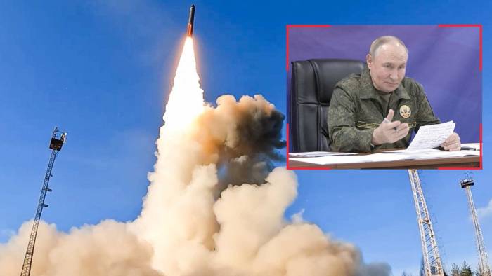 Putin Kamuflajla Sahneye Çıktı: Kıyamet Füzesini Tanıttı, Dünyada Rakipsiz!