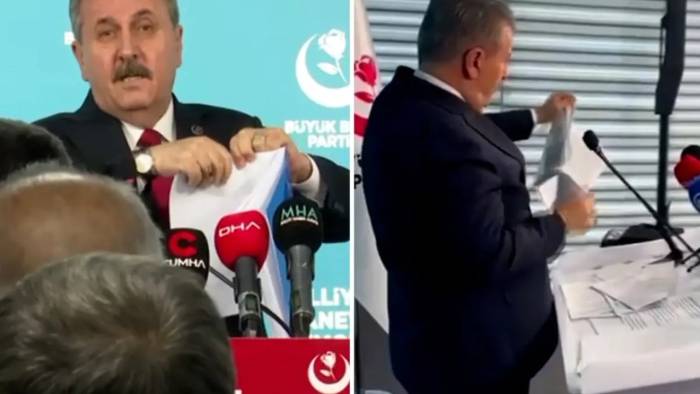 Destici’den Sert Tepki! Tartışmalı Raporu Kameralar Önünde Yırttı!