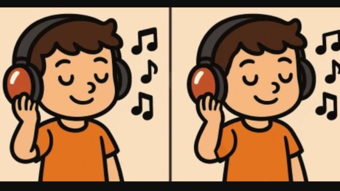 Zeka Testi: Müzik Dinleyen İki Genç Arasındaki 3 Farkı 12 Saniyede Bulabilir misin?